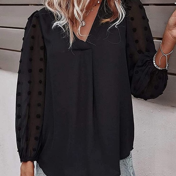 Chic Nation Tops - - Womens black boho top